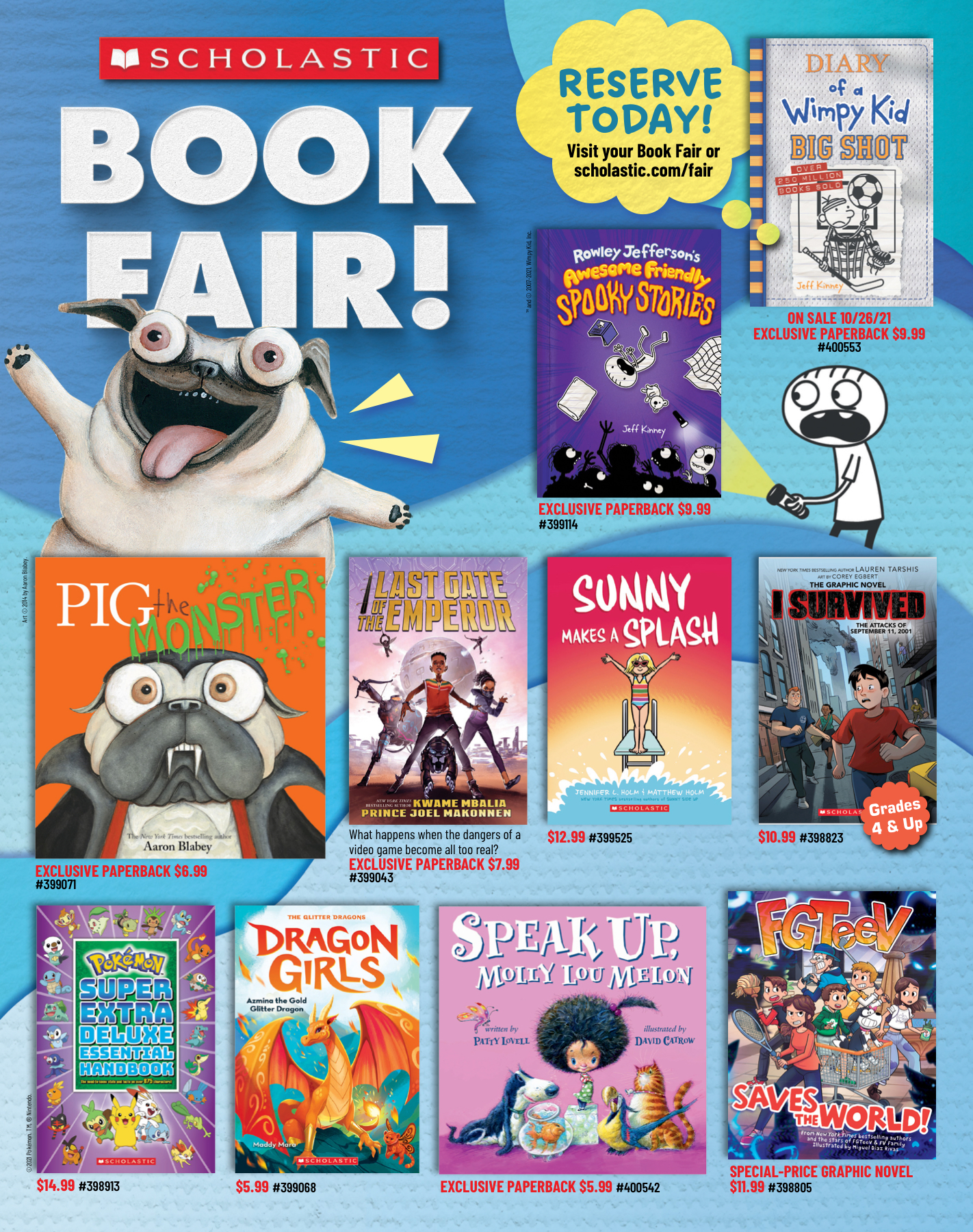 Scholastic Book Fairs Fall 21 Booklist for ES Case