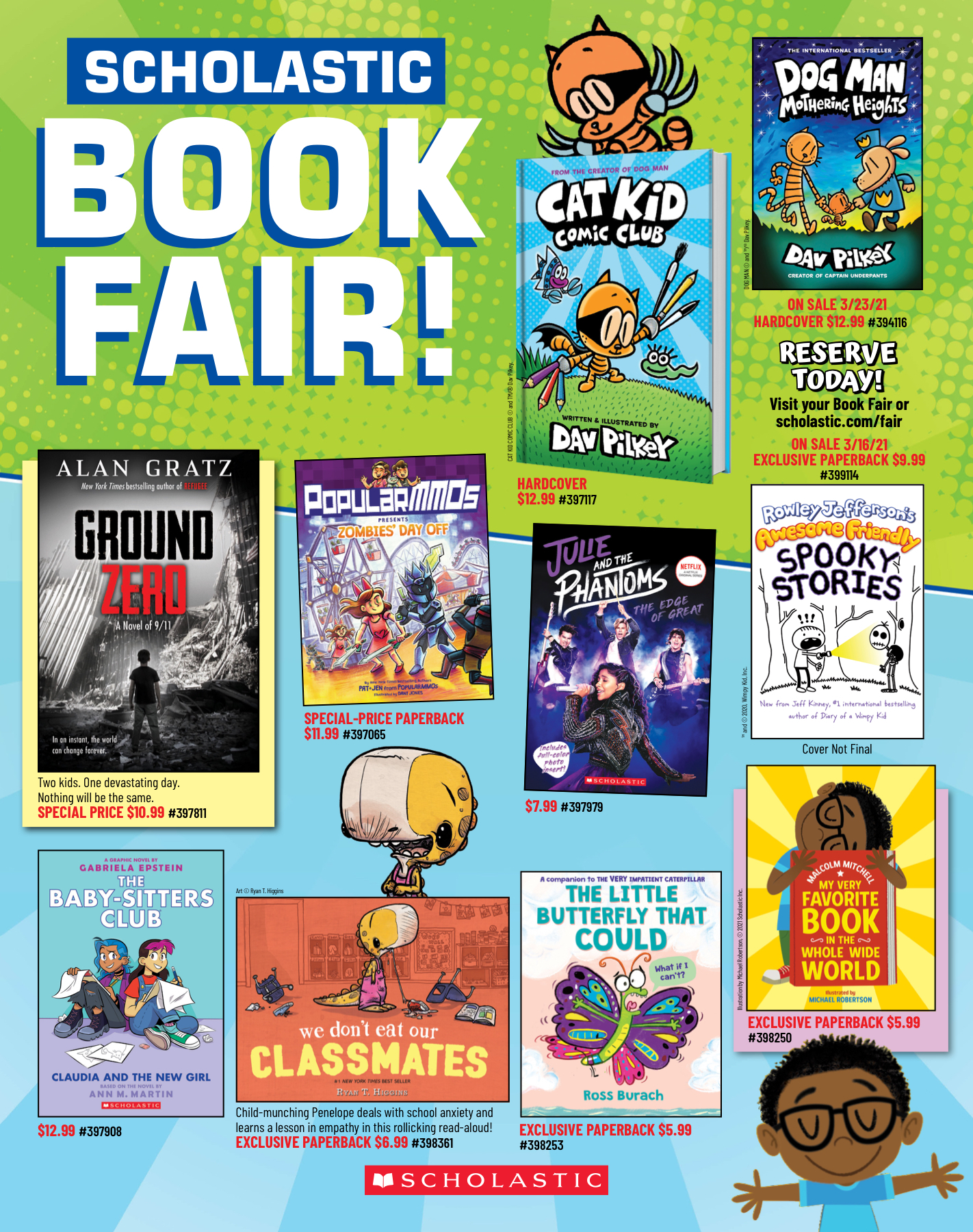 Scholastic Book Fair April 1-9, 2021 - Sam Case Elementary School