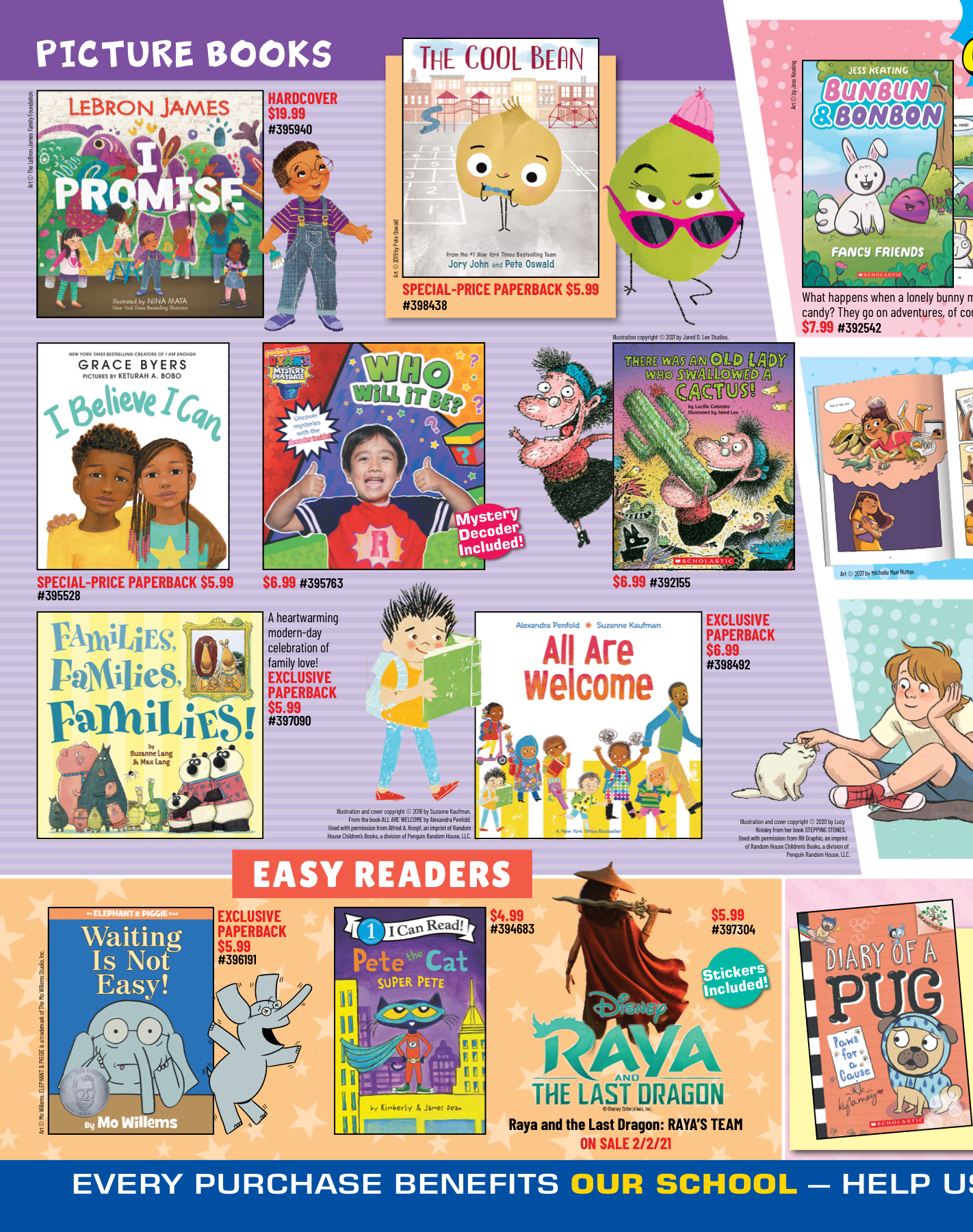 Scholastic Book Fairs Fall 21 Booklist for ES Case