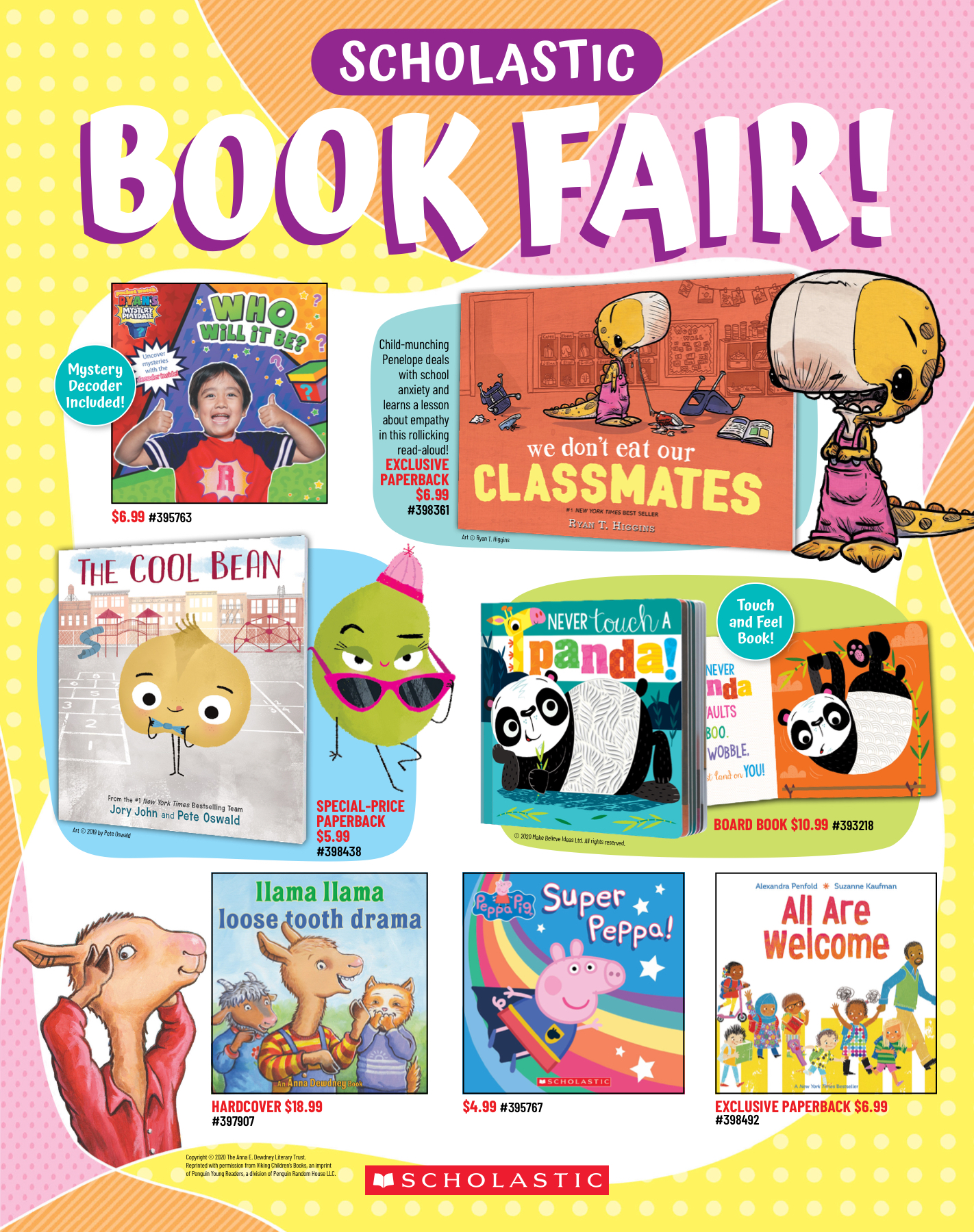 Scholastic Book Fairs F23 Booklist for ES Case