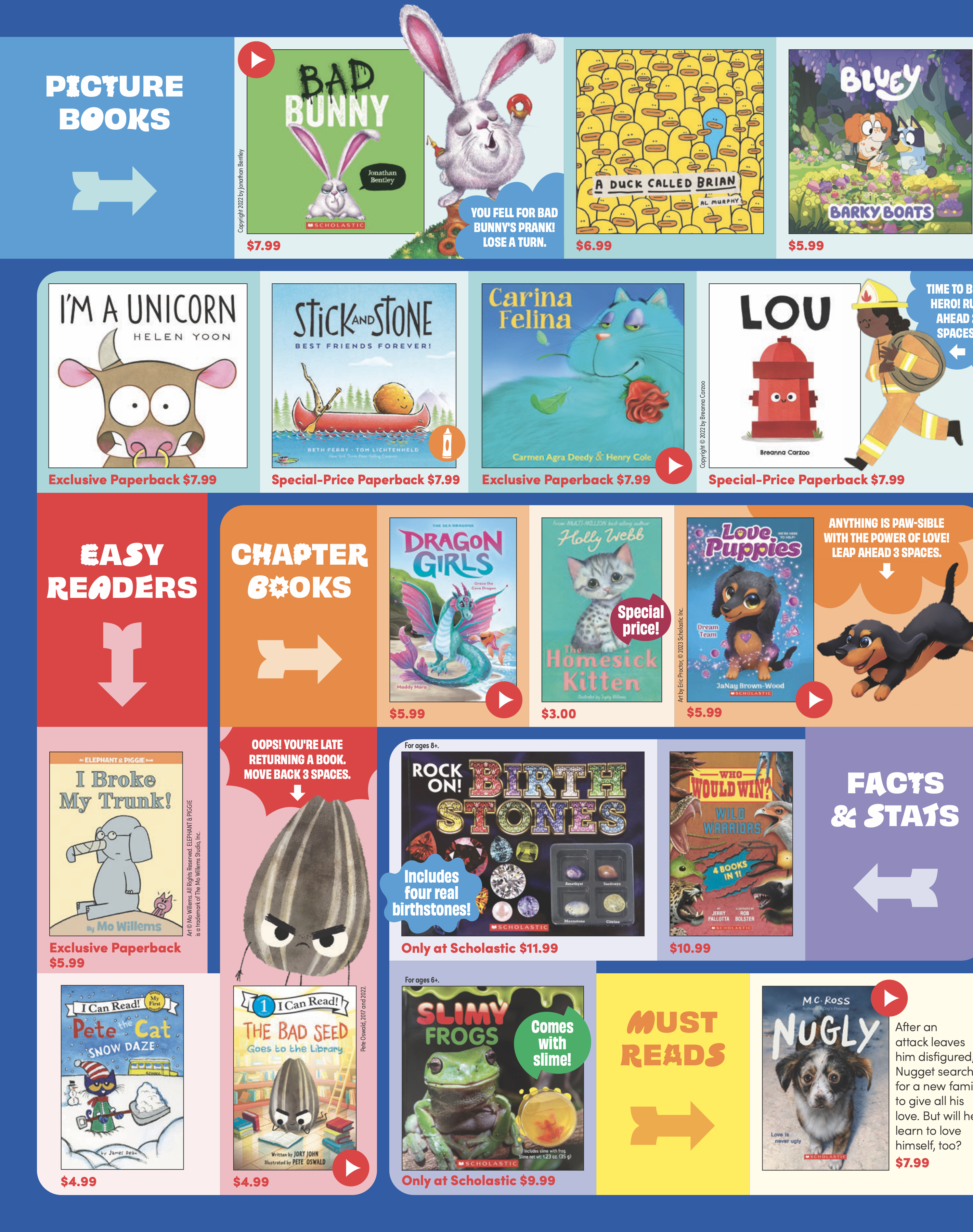 Scholastic Book Fairs F23 Booklist for ES Case