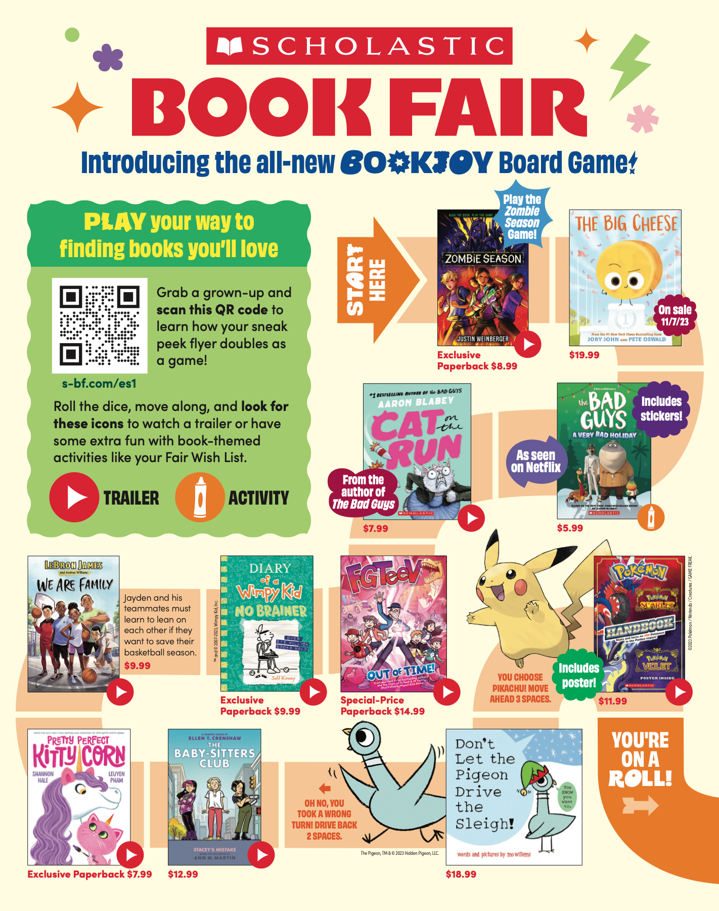 Scholastic Book Fairs F23 Booklist for ES Case