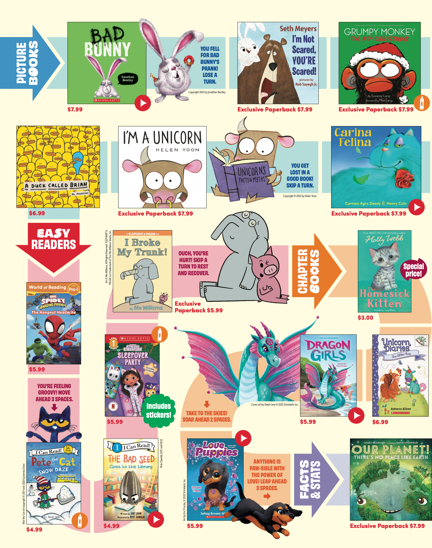 Scholastic Book Fairs F23-2 Booklist for ES Case