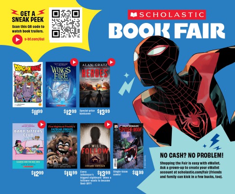 Scholastic Book Fairs F23 Booklist for 6Up Case